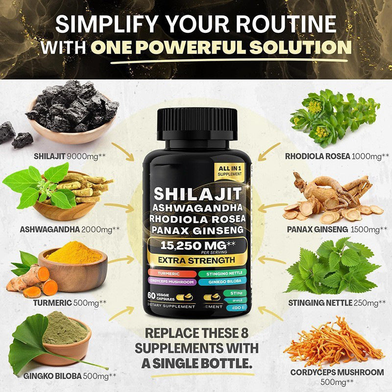 Sea Moss and Shilajit Capsules 60ct