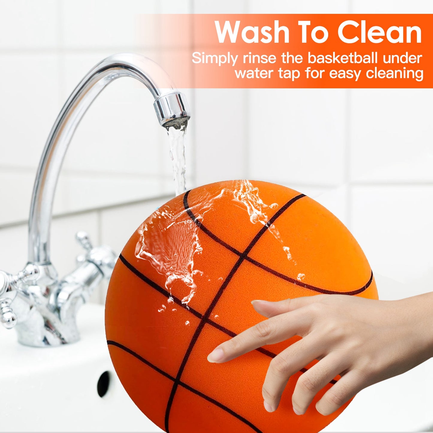 Silent Foam Basketball - Low Noise Indoor Training Ball
