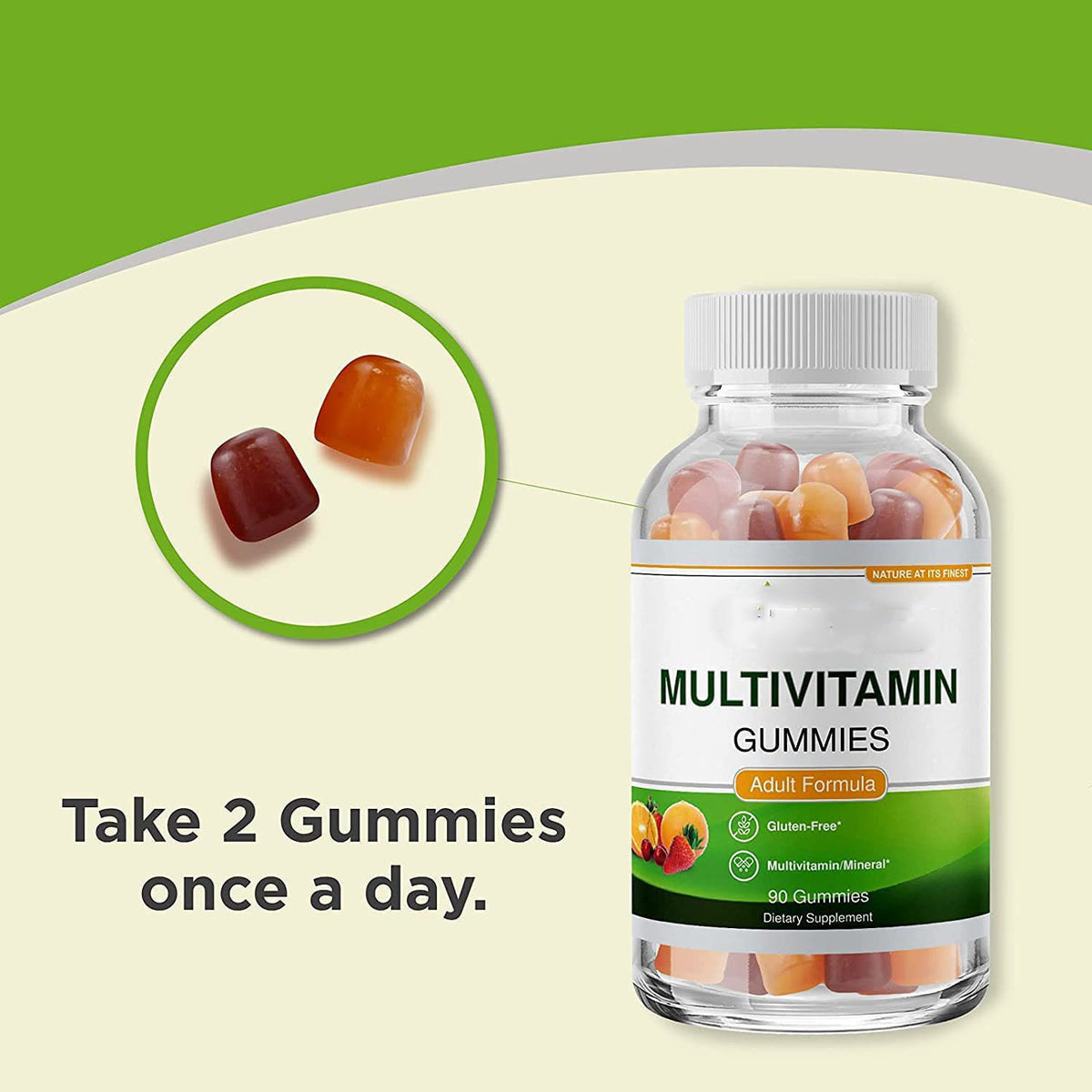 Vegetarian Vitamin Gummies - Berry Flavor, 60 Tablets