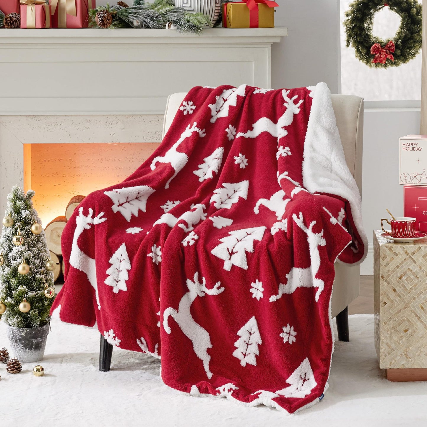 Christmas Corgi Dog Baby Blanket - Soft Cartoon Animal Bedding for Nursery