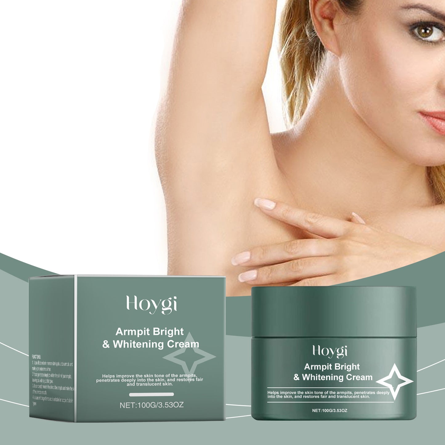 Brightening Underarm Cream with Vitamin C & Hyaluronic Acid - 100g