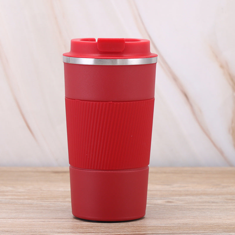 Stainless Steel Double-Layer Vacuum Insulated Coffee Cup - 380ml