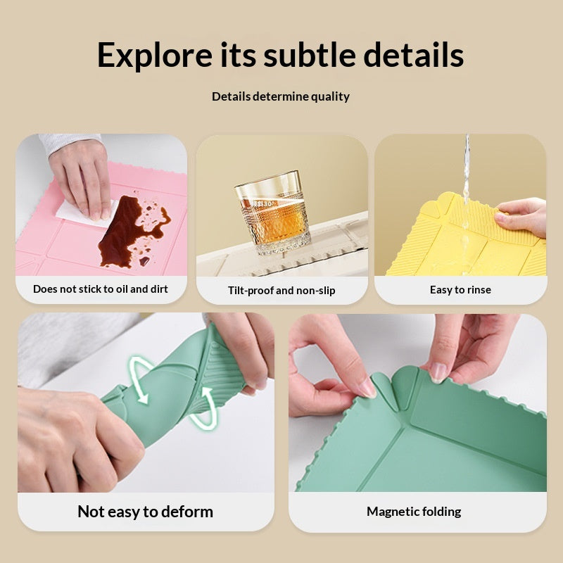 Multifunctional Silicone Magnetic Folding Insulated Mat - Kitchen Home Storage