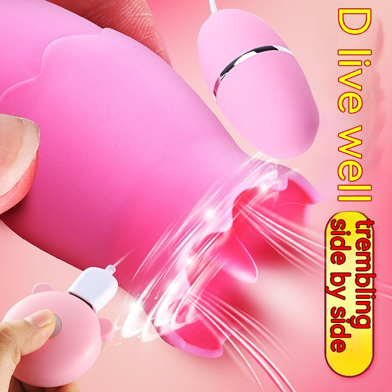 Women's Vibrating Masturbation Egg Pink Purple - Electric Female Wellness Device