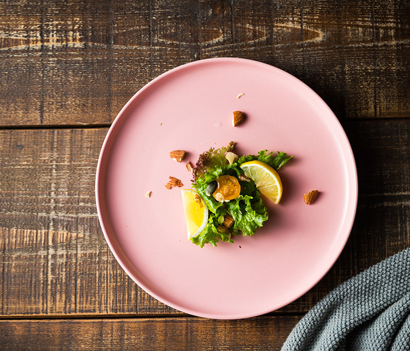 Nordic Ceramic Dinner Plate 10 Inch - Plain Style Kitchen & Diningware