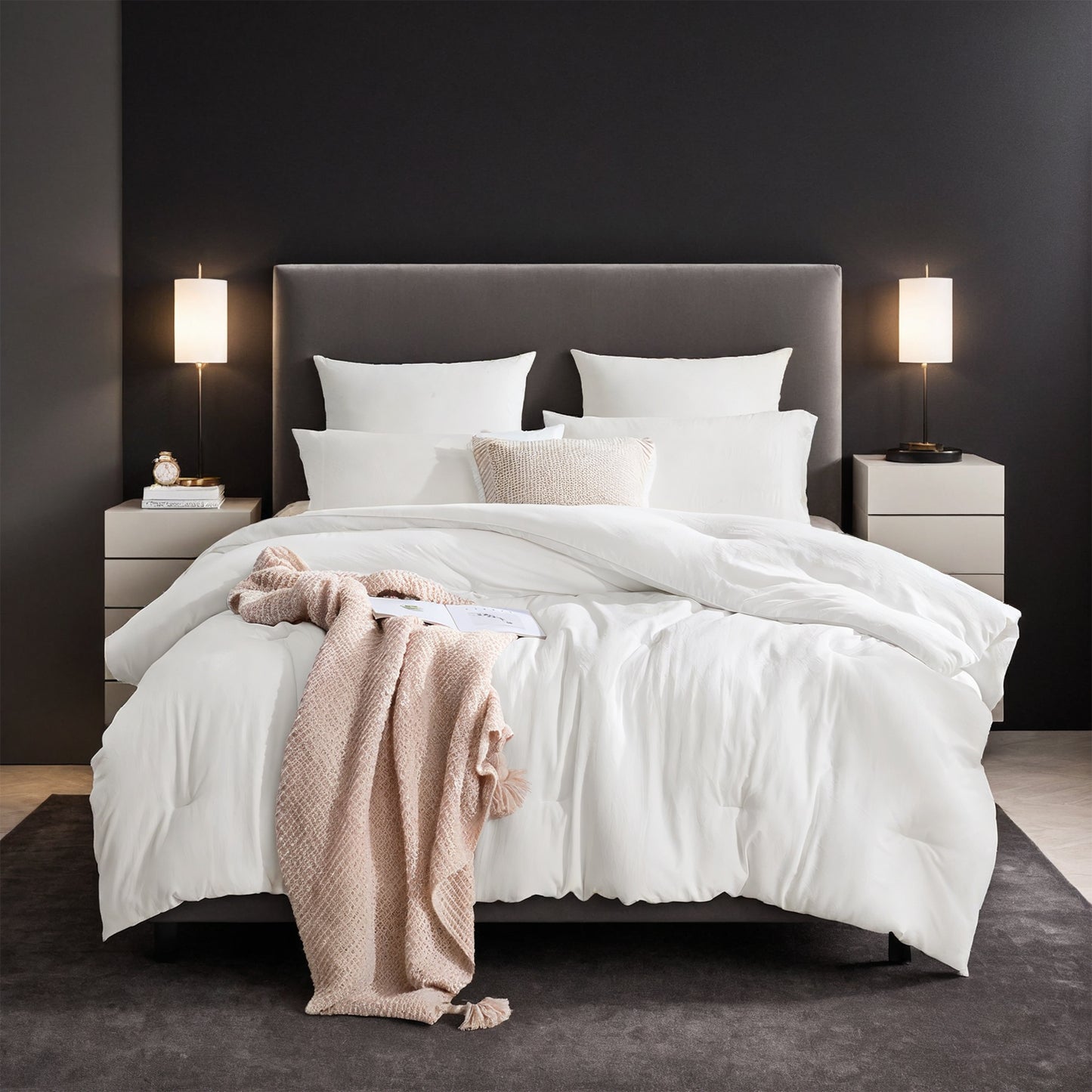 Oversized White Duvet Comforter - Premium Hotel Quality Bedding
