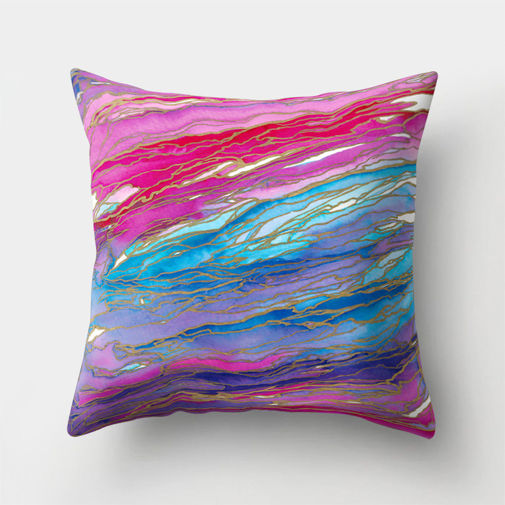 Cartoon Pattern Pillow Cover - Polyester Cushion Cover for Sofa & Home Decor