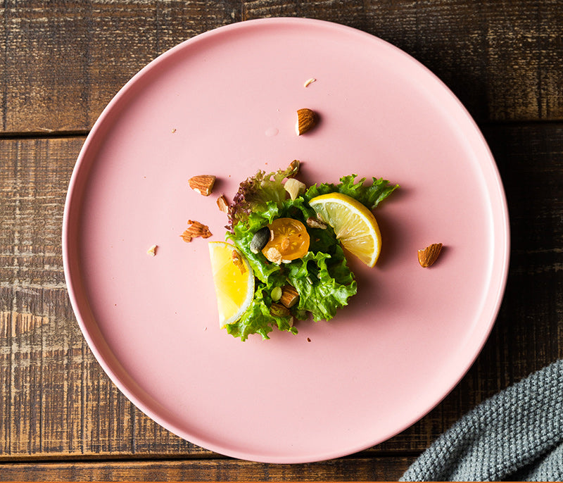 Nordic Ceramic Dinner Plate 10 Inch - Plain Style Kitchen & Diningware