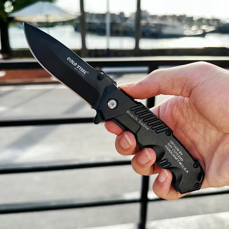 Multi-Functional Mini High Hardness Self-Defense Folding Knife - Stainless Steel