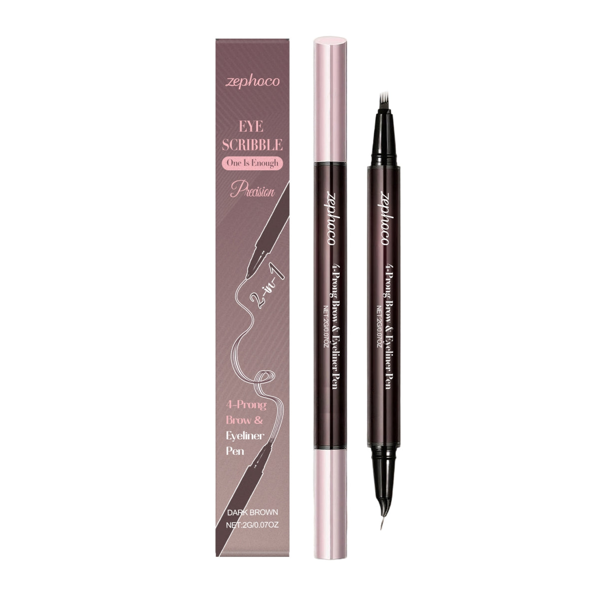 Two-in-One Liquid Eyebrow Pencil for Natural & Precise Makeup
