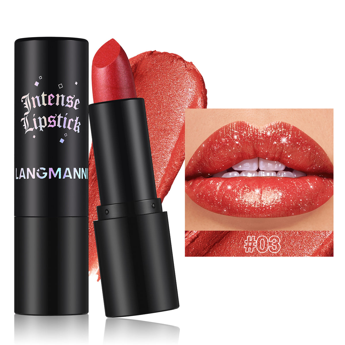 Multicolor Gothic Style Pearl Lipstick for Lips & Cheeks - Dual-Use Makeup