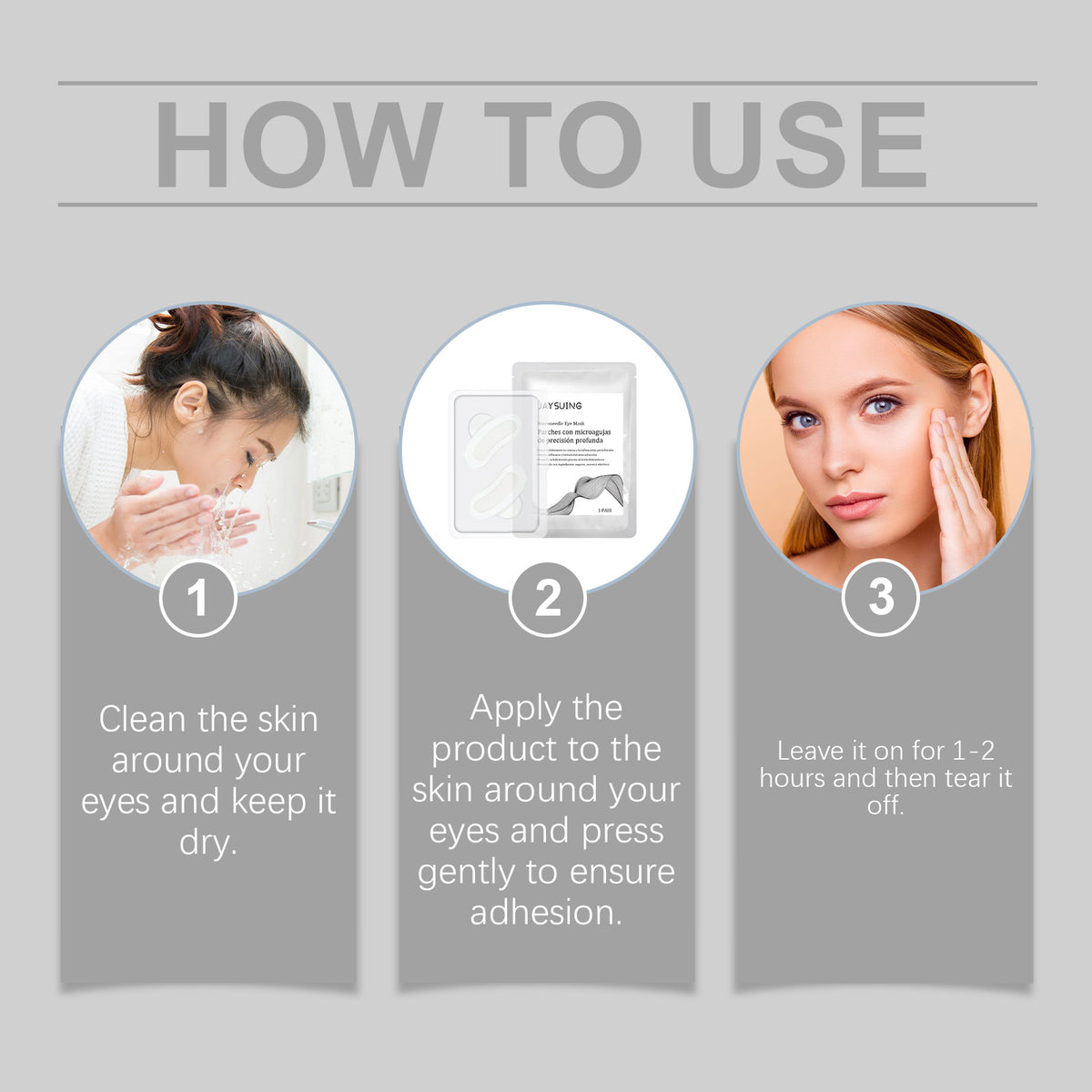 Micro Needle Eye Mask Patch for Skin Rejuvenation - 1 Pair