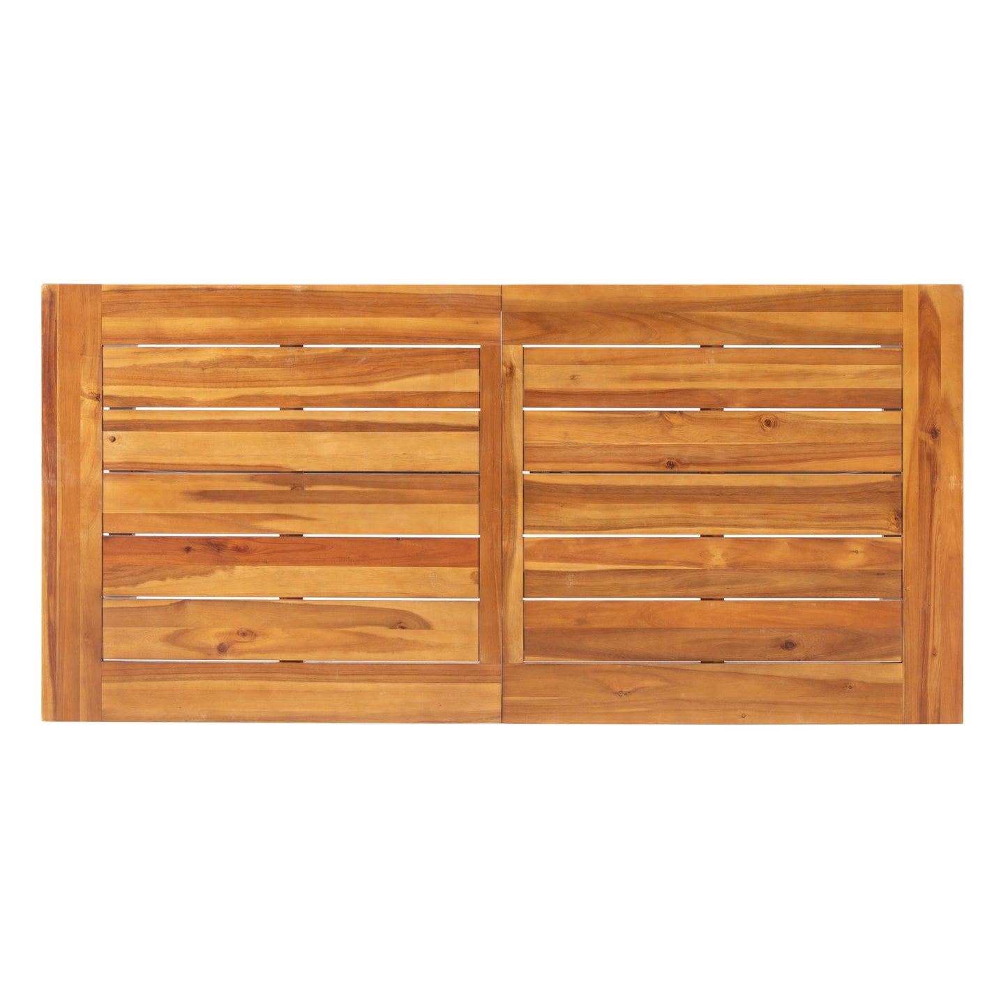 Outdoor 3-Piece Acacia Wood Dining Set - Black Teak Finish