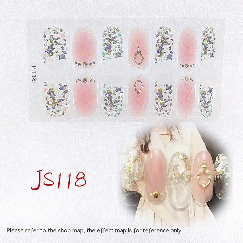 3D Crystal Nail Art Sticker Set - Crystal Glass Nail Film for Manicure