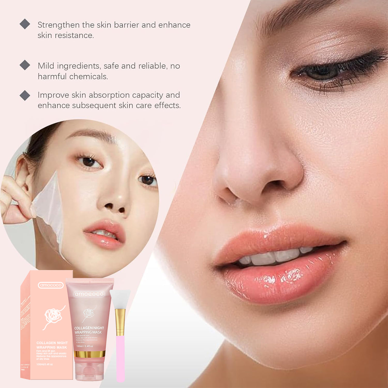Collagen Night Wrapping Mask - Firming & Hydrating Overnight Face Treatment