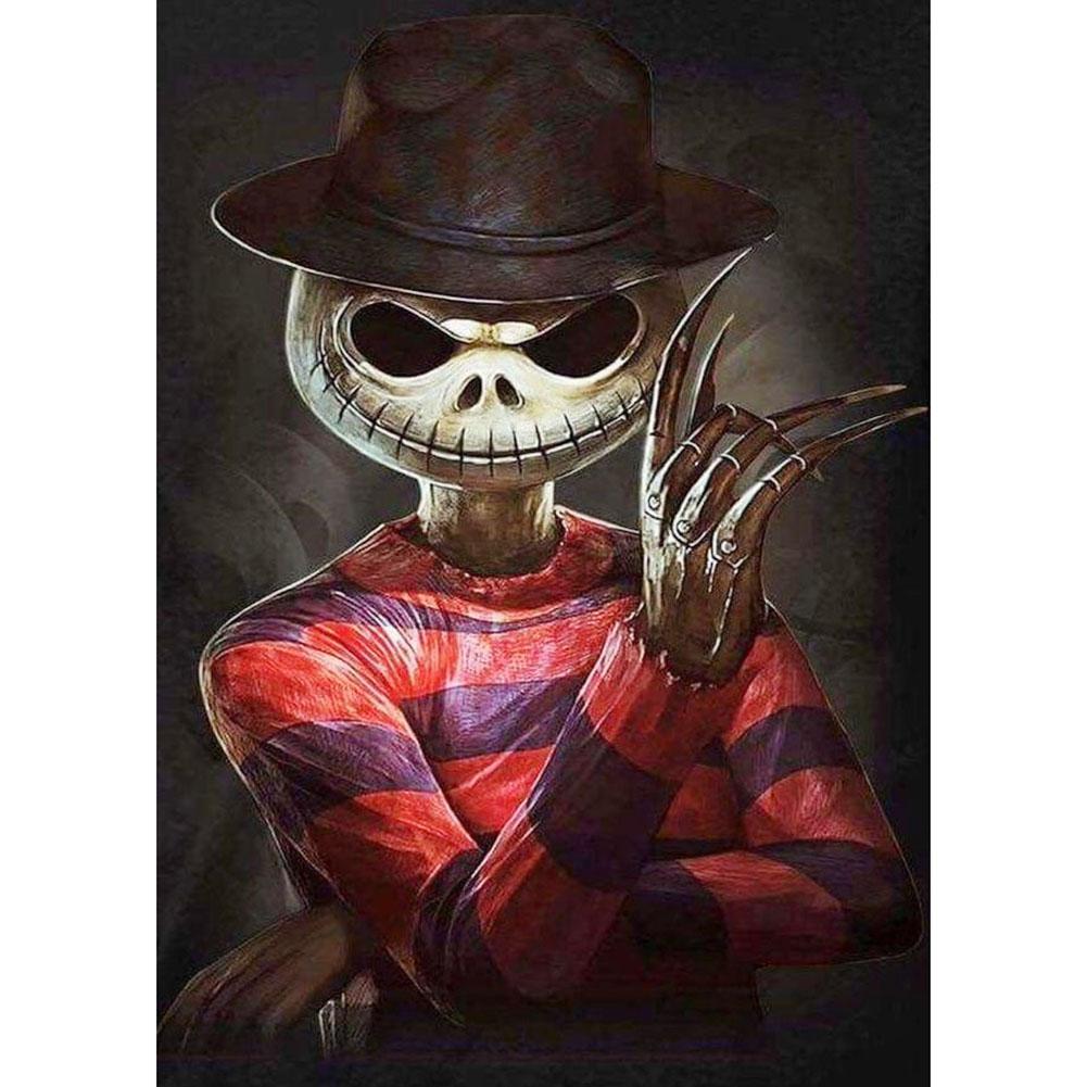 Diamond Painting Skull Girl Halloween Home Decor Kit - Arts & Crafts