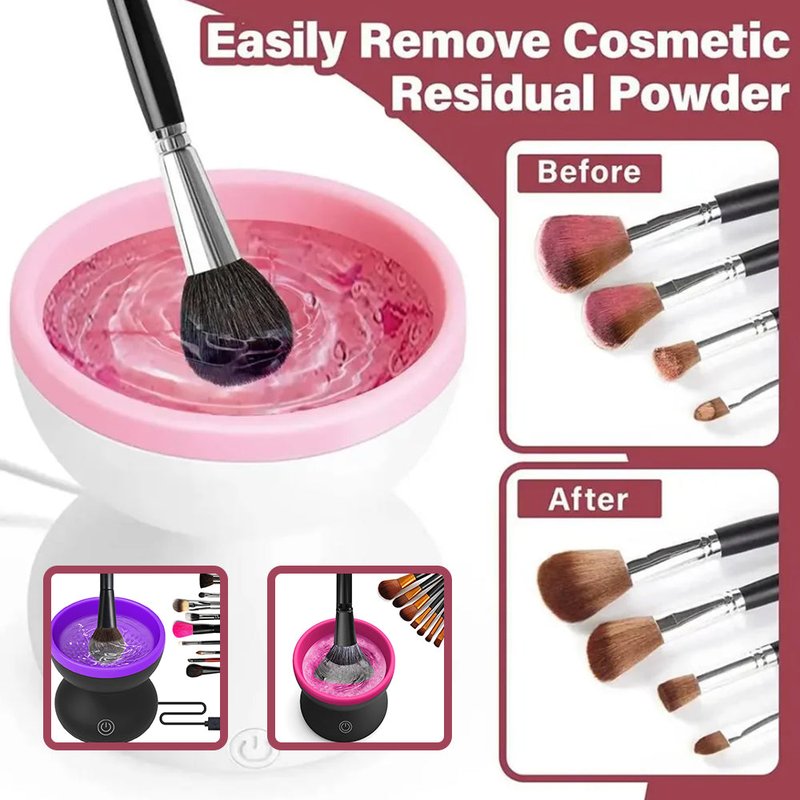 Electric Makeup Brush Cleaner Machine - Portable USB