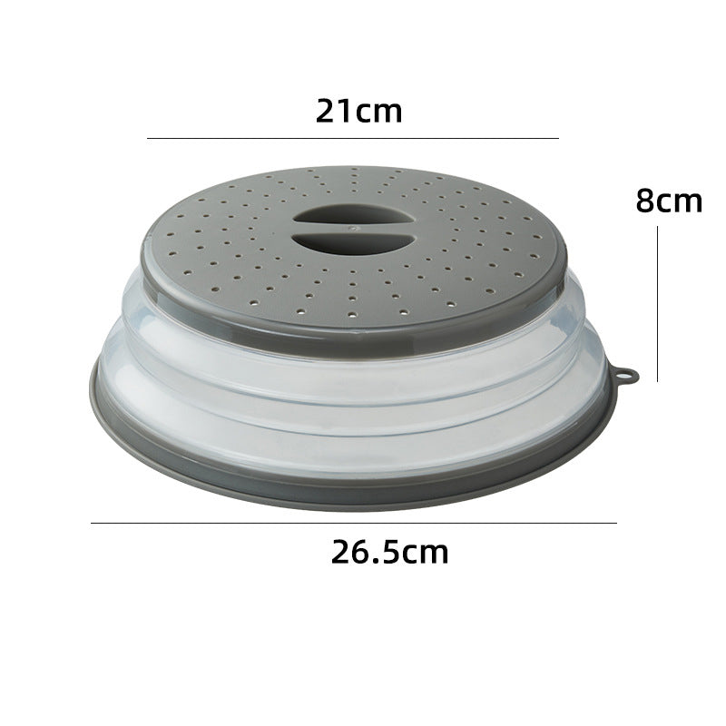 Microwave Splatter Cover Vented Food Guard with Hook Hole - Kitchen Gadget