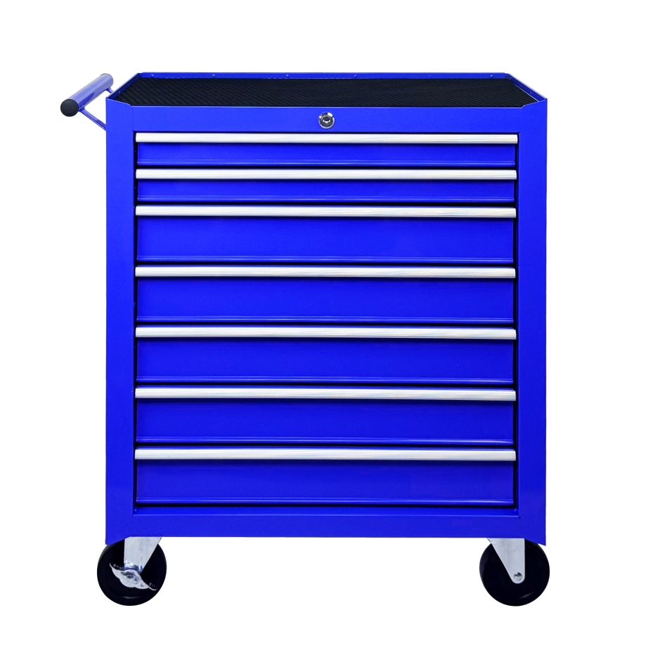 Rolling Tool Chest with 7 Drawers and Wheels - Blue