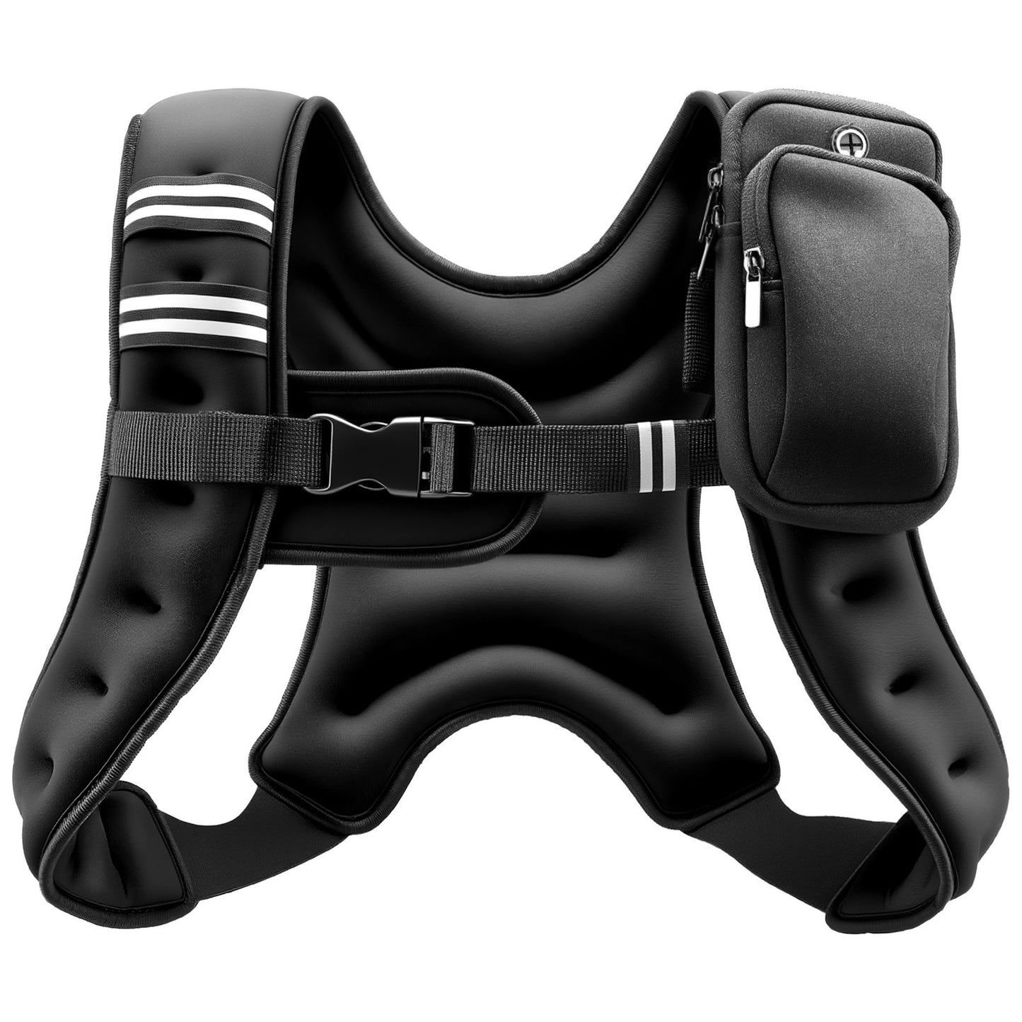Weighted Vest 10 Lbs for Strength Training & Weight Loss - Adjustable Reflective Workout Equipment