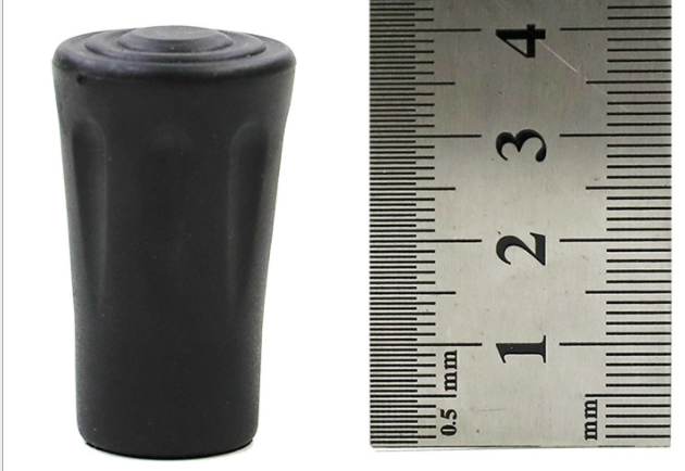 Outdoor Trekking Pole Rubber Sleeve - Round Tip Cover, Black, 20PCS