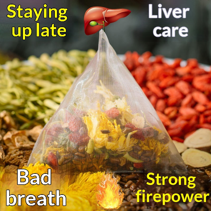 Chrysanthemum Goji Herbal Tea Bags - Honeysuckle & Dandelion Blend