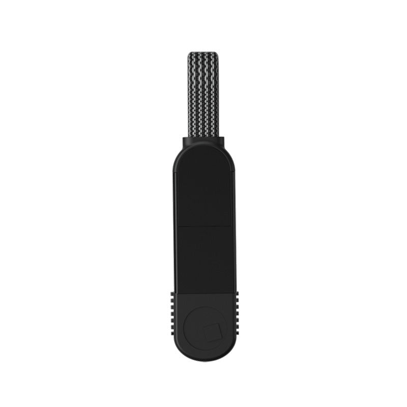 6-in-1 Portable Data Cable Keychain with 100W PD Charging & Sync