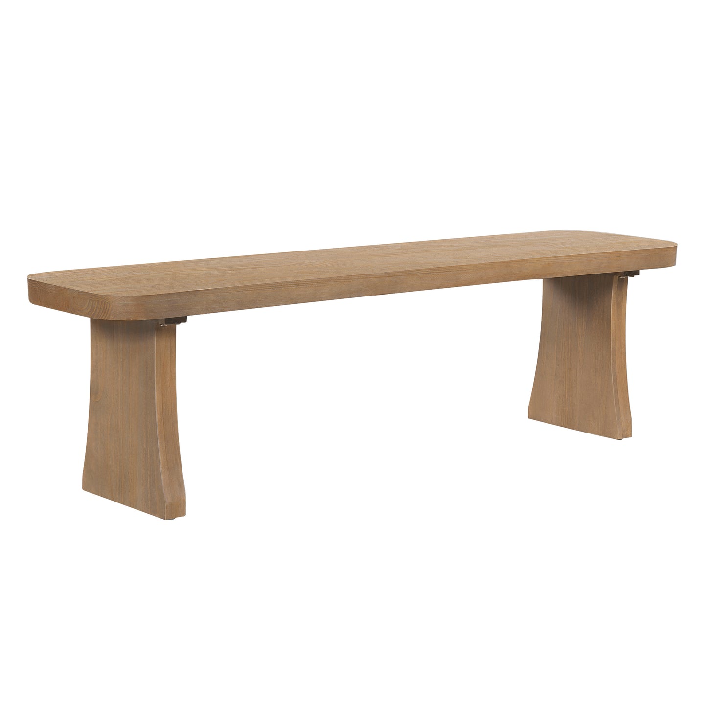 Solid Pine Indoor Dining Bench - 62.9"L, 350lbs Capacity