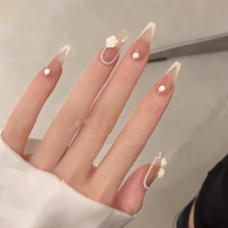 False Nail Tips for French Manicure - Trapezoid Style, Multiple Sizes
