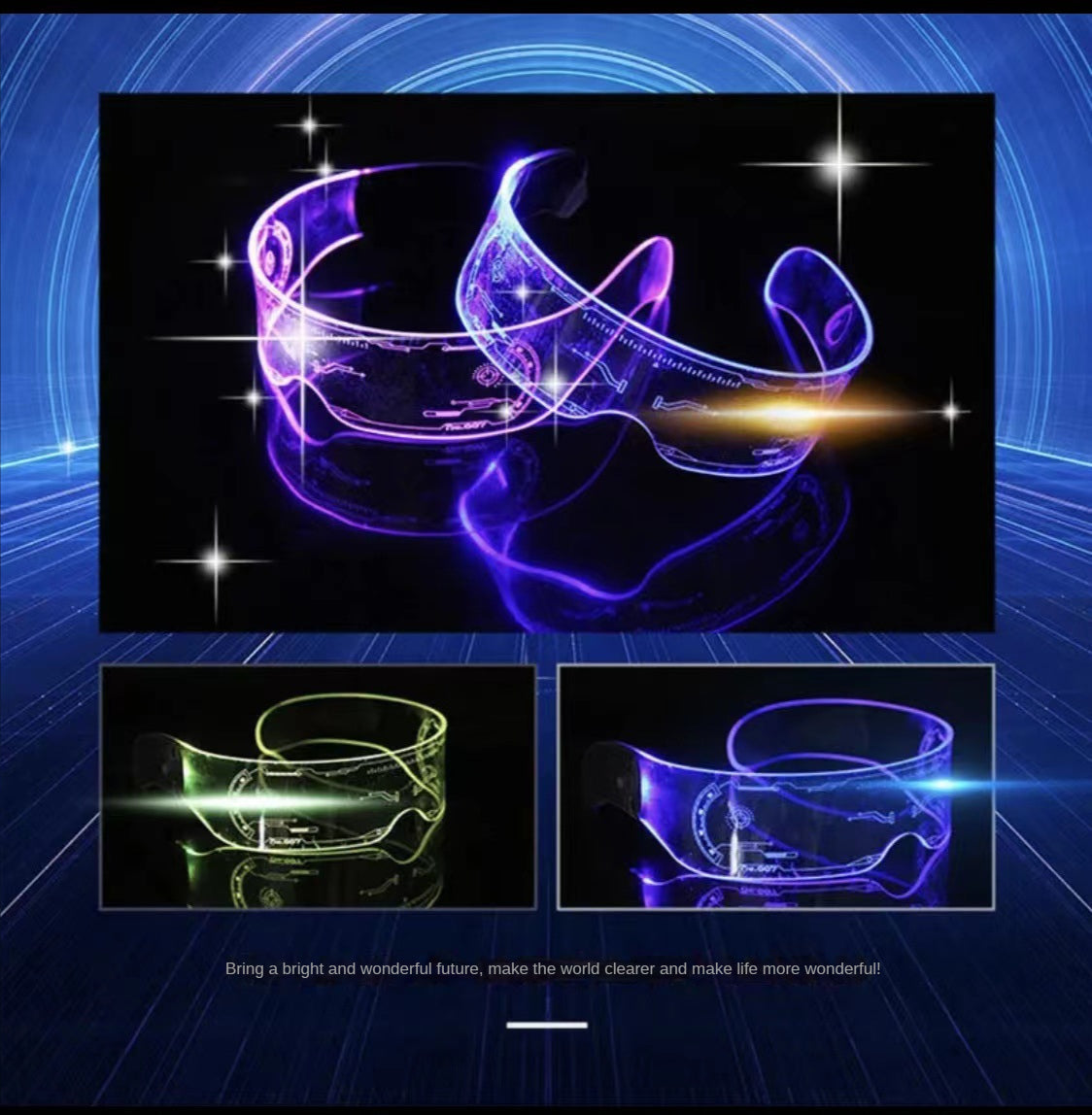 LED Luminous Glasses Flashing Party Mask for Kids & Adults - Colorful Light Toy