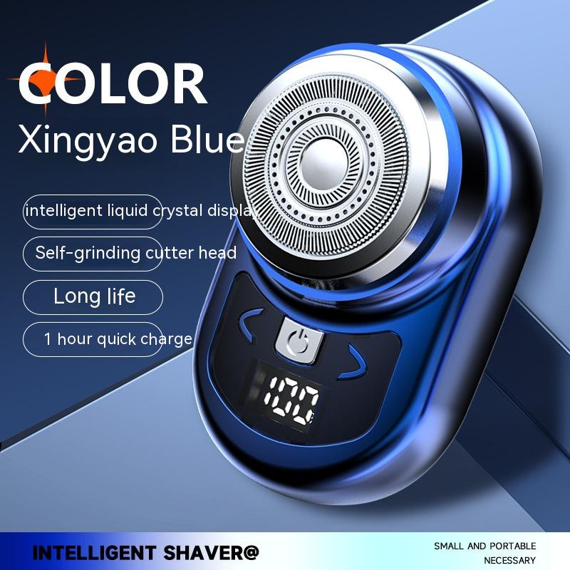 Mini USB Electric Shaver for Men Rechargeable Razor with Display