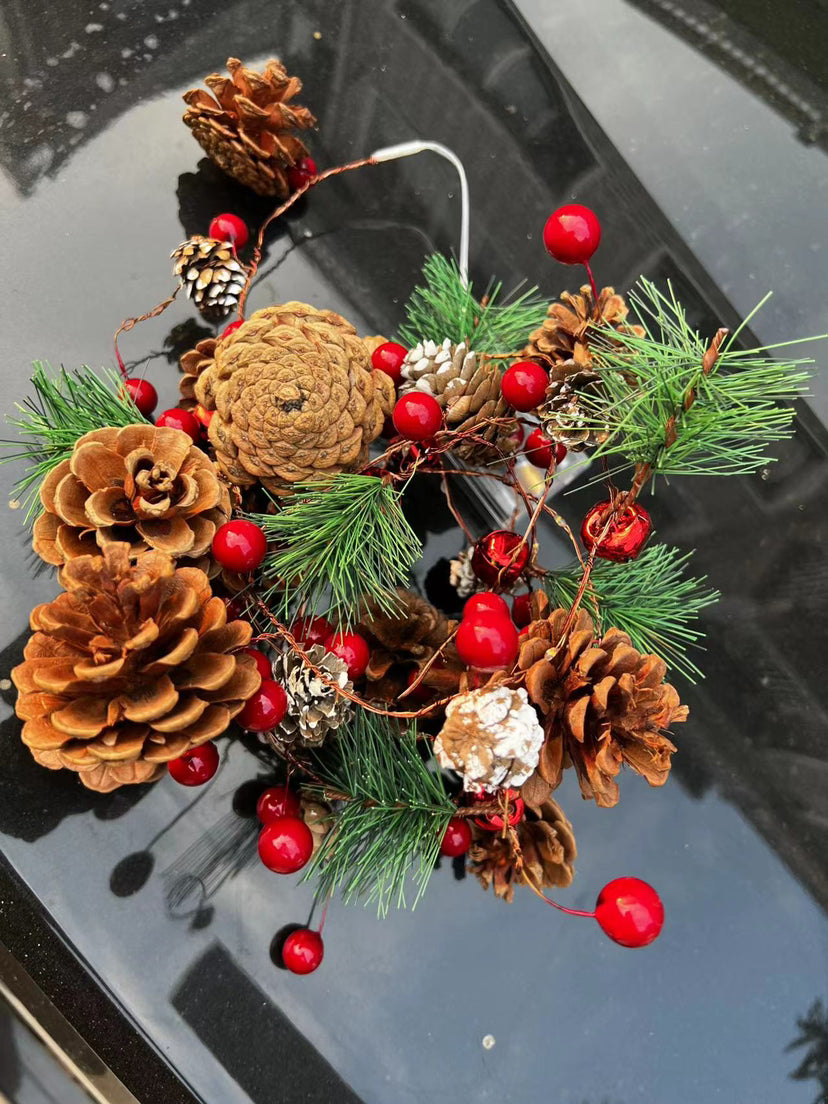 LED Copper Wire Lamp for Christmas Pine Cone Decoration 2M 20 Lights
