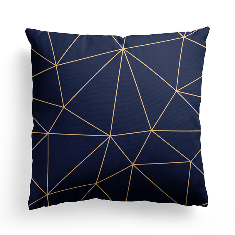 Minimalist Marble Texture Pillowcase for Living Room & Bedroom - 45x45 cm