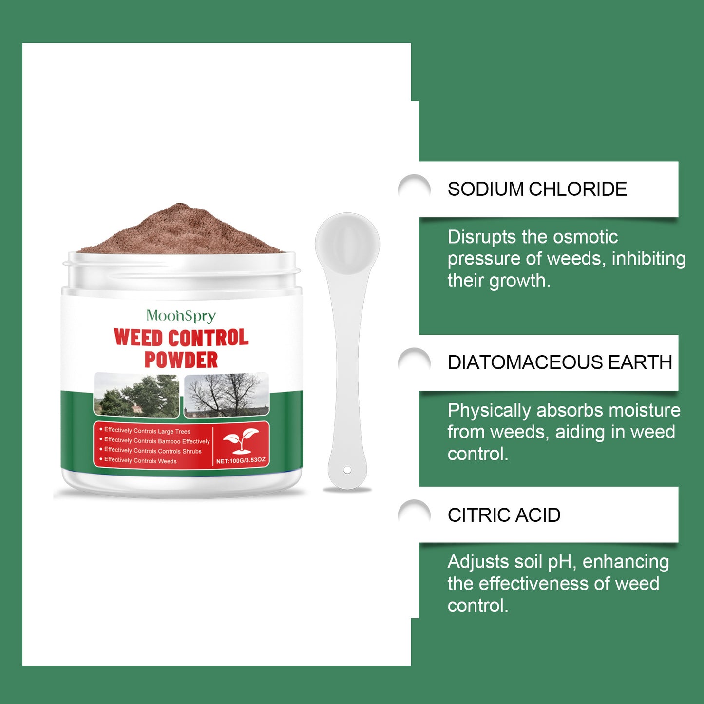 Herbicide Granules for Weeds, Trees & Shrubs Control - 100g
