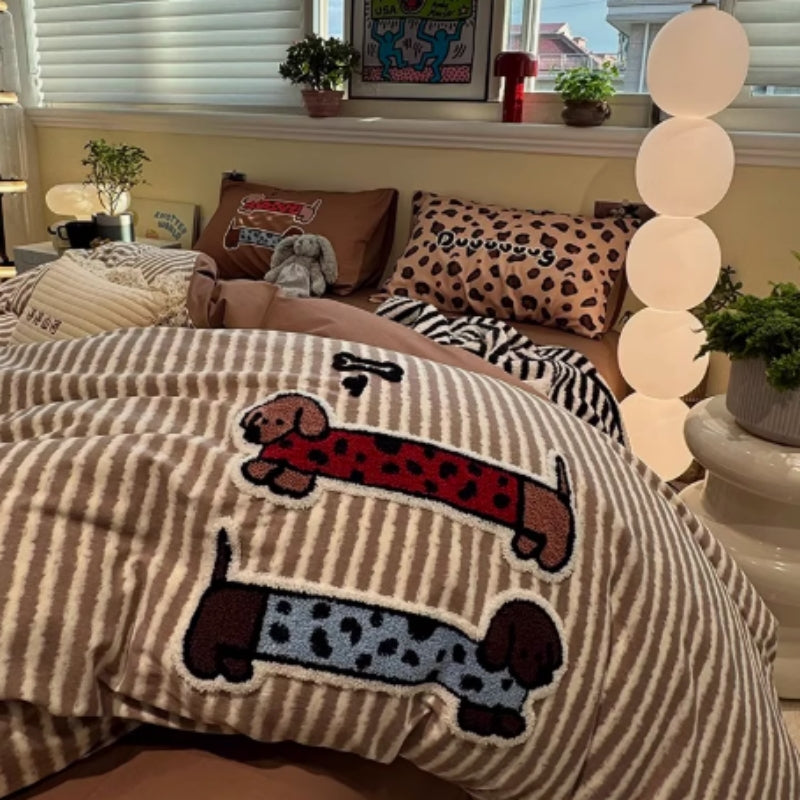 Cotton Bed Sheet Set - Multiple Sizes & Patterns for 1.2m-2.0m Beds