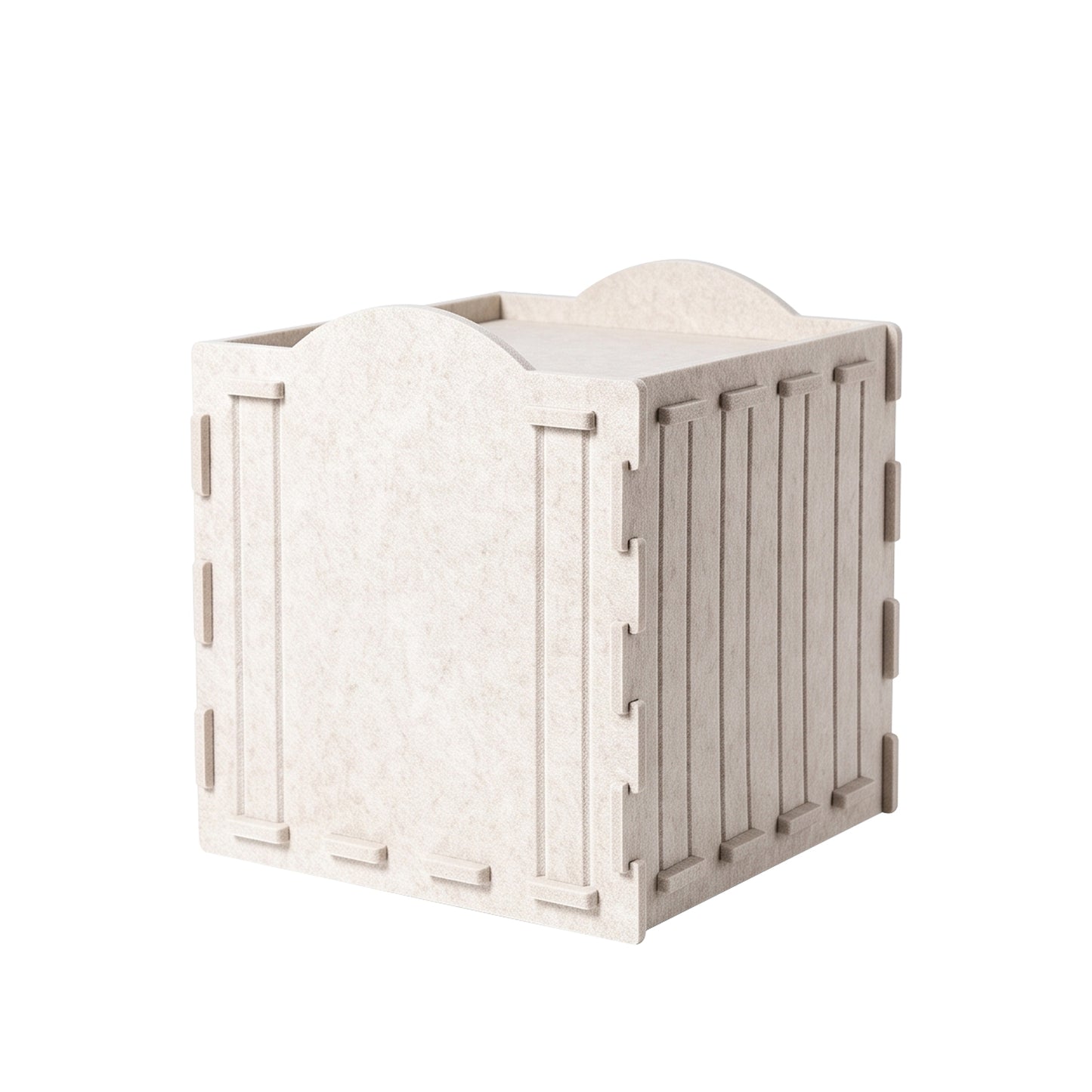 Square Cat Bed for Pets - White Soft Pet House & Cozy Resting Spot