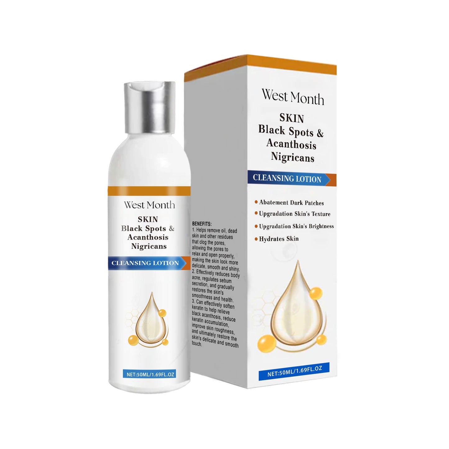 Acanthosis Nigricans Cleansing Lotion - Moisturizing Body Care for Skin