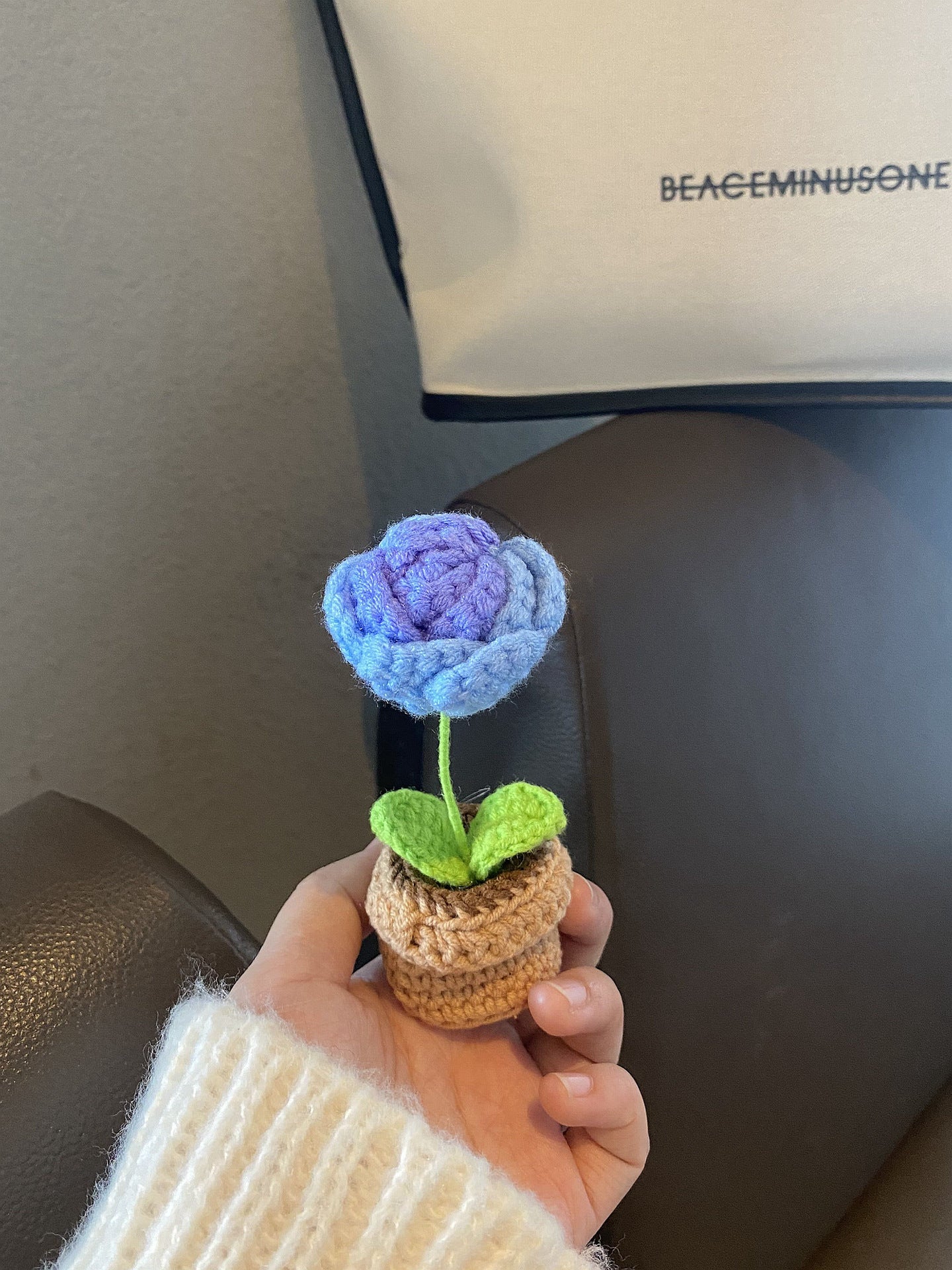 Mini Potted Artificial Flowers - Hand Woven Home Decor, All Colors