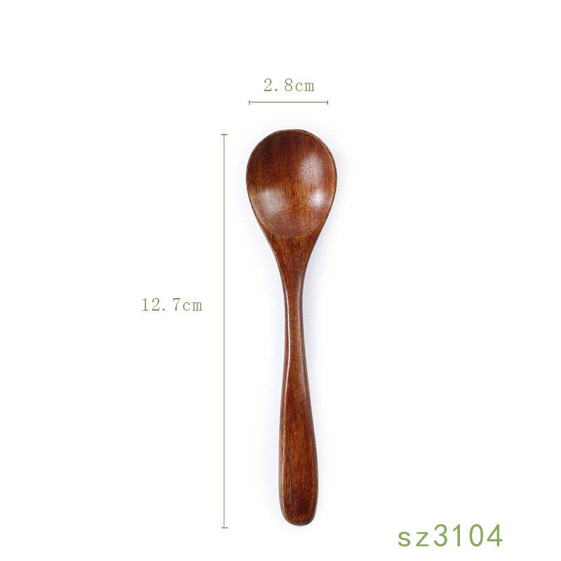 Solid Wood Honey Spoon - Japanese Style Kitchen Utensil