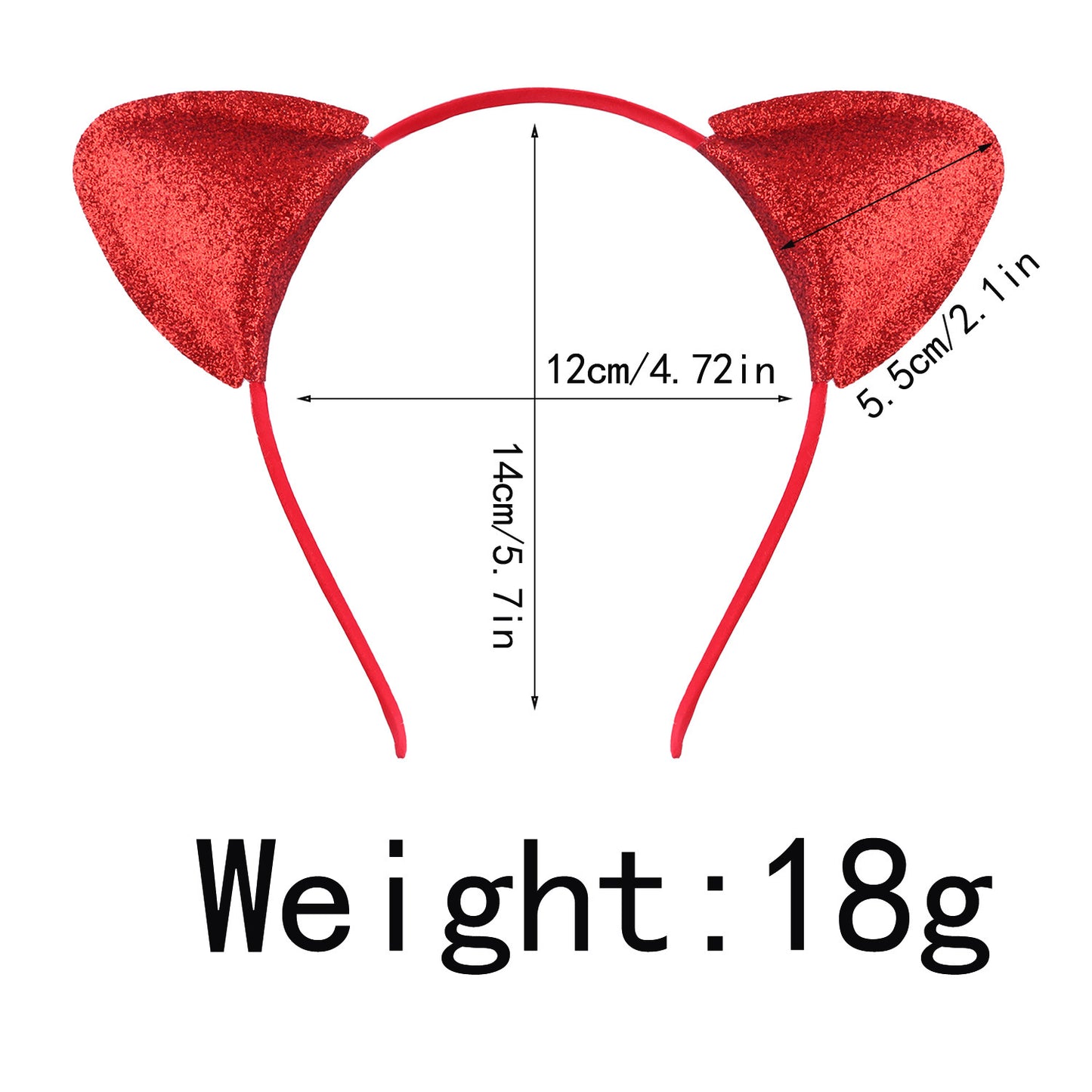 Colorful Cat Ear Headband - Ladies Hair Accessory with Multiple Variants