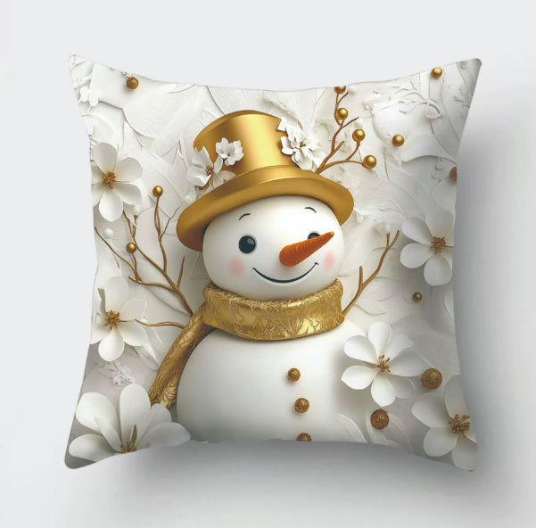 European Style Christmas Decorative Pillow Cover 45x45cm Home Decor Cushion