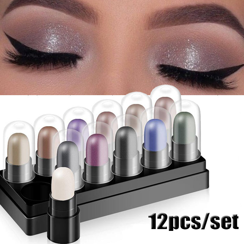 Waterproof Eye Shadow Pen Set - Non-Smudging, Long-Lasting Makeup Trays