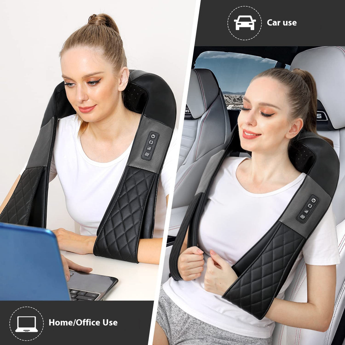 Neck Massager with Kneading & Hot Compress - 3 Gear
