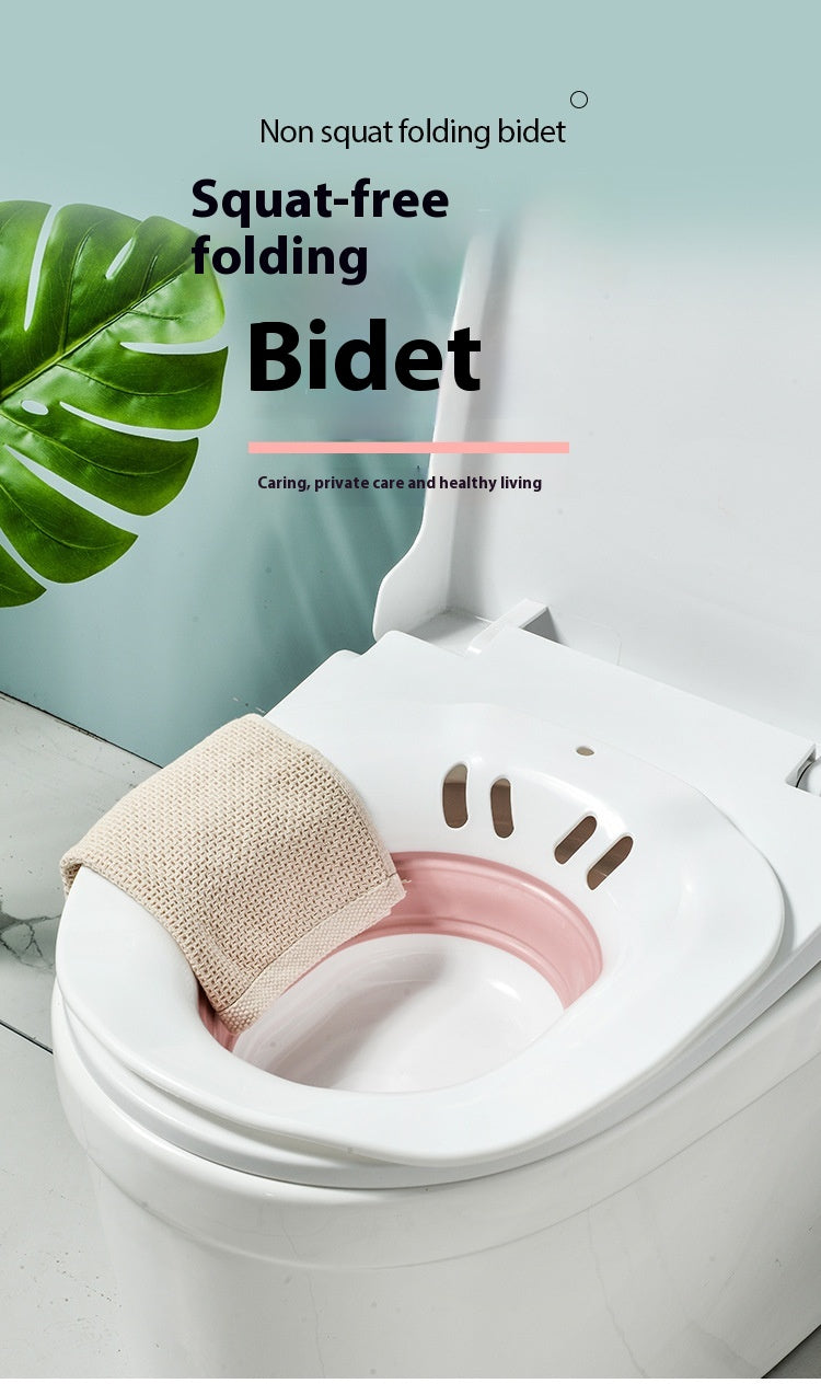 Foldable Bidet Basin for Maternity Care - Squat-Free Portable Bathroom Sink