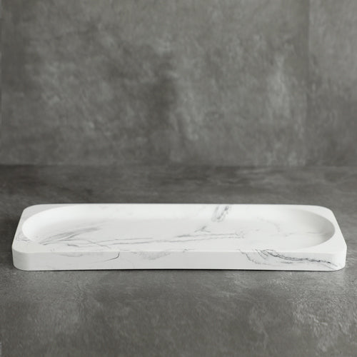 Nordic Style Resin Marble Bathroom 4-Piece Set with Storage Accessories