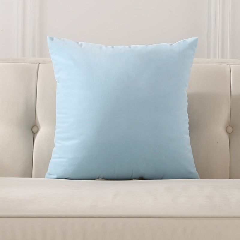Large Lumbar Cushion Cover for Sofa Bed Office Chair - Frosted Velvet