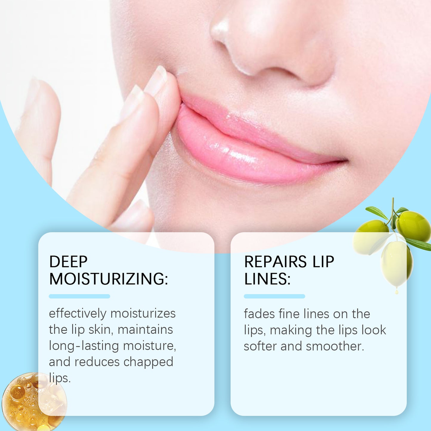 Vitamin B5 Moisturizing Lip Balm - Hydrating Treatment for Dry Cracked Lips