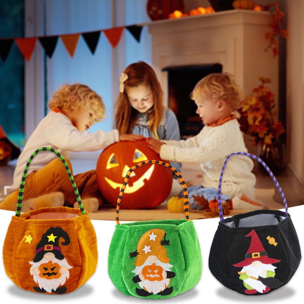 Halloween Cartoon Forest Man Candy Bag Set for Festive Parties