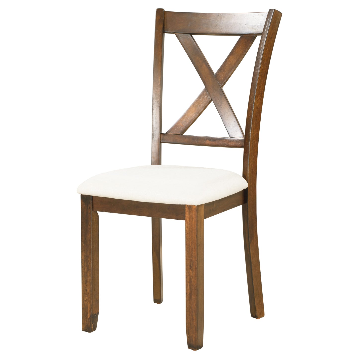 6-Piece Wooden Dining Table Set with Chairs and Bench - Natural Cherry