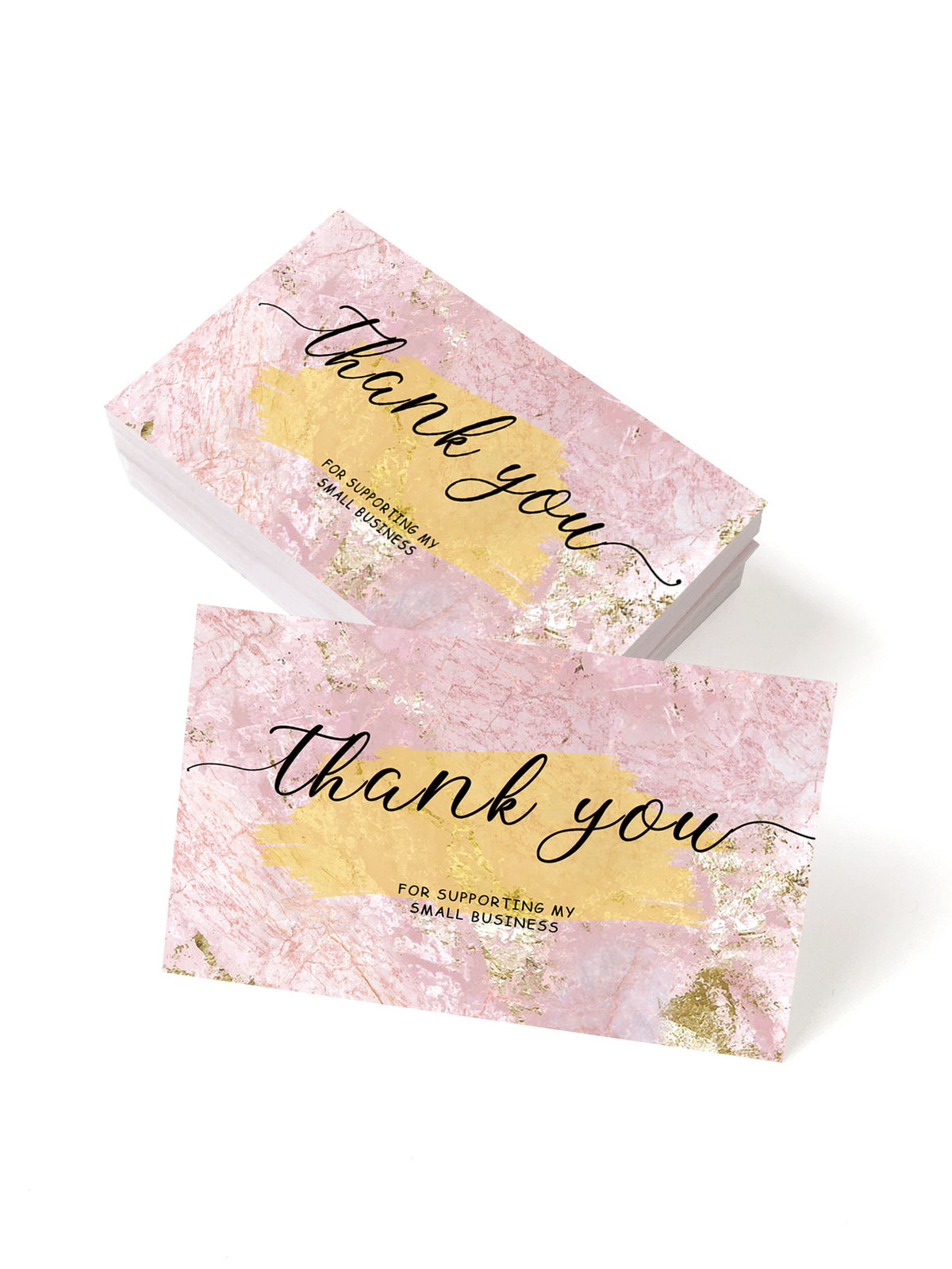 Thank You Greeting Cards Set for Weddings Parties & Holidays - 50 Pack